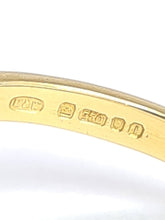 Cargar imagen en el visor de la galería, 1947: Vintage: 18ct Gold French Blue Sapphires Diamonds (1.05ct) Target Ring- Fabulous
