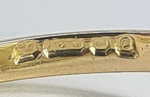 1966: Vintage; 18ct Gold Australian Blue Sapphires Natural Diamonds Flower Head Ring- voluptuous style