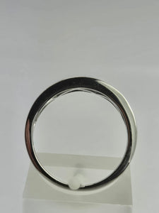 1906: Vintage; 18ct White Gold Blue & White Diamonds Stacker/Dress Ring- something specia