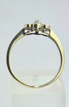 Load image into Gallery viewer, 2115: Vintage: 9ct Gold 6 Tanzanites Diamond Floral Daisy Ring
