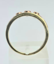 Load image into Gallery viewer, 2120: Vintage &amp; Heavy 9ct Gold Round Cut Diamond Trilogy Clogau Style- Statement
