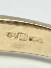 Cargar imagen en el visor de la galería, 2134: Vintage: 9ct Gold 5 Amethysts 6 Diamonds Channel Set Stacker/Half Eternity Ring
