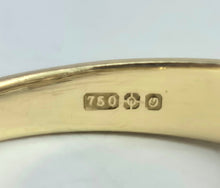 Cargar imagen en el visor de la galería, 2051: Vintage: 18ct Gold 10 Round Full Cut&nbsp; Natural Diamonds Tiered Ring
