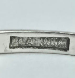 2074: Vintage: Platinum Brilliant Cut Diamond (0.63ct) Solitaire Ring - Superb