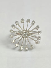 Load image into Gallery viewer, 0112: Vintage: 18ct White Gold &quot;Sunray&quot; Diamonds Fine Jewellery Set: Ring, Pendant, Necklace- Extraordinary
