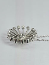 Load image into Gallery viewer, 0112: Vintage: 18ct White Gold &quot;Sunray&quot; Diamonds Fine Jewellery Set: Ring, Pendant, Necklace- Extraordinary
