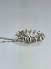 Load image into Gallery viewer, 0112: Vintage: 18ct White Gold &quot;Sunray&quot; Diamonds Fine Jewellery Set: Ring, Pendant, Necklace- Extraordinary
