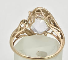 Load image into Gallery viewer, 2167: Vintage; 9ct Gold Large Pink Kunzite Diamonds Cocktail Ring
