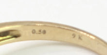 Load image into Gallery viewer, 2169: Vintage: 9ct Gold Pave Set Black Diamonds Signet/Stacker Ring- 0.5ct natural black diamonds
