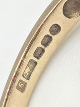 Load image into Gallery viewer, 2180: Vintage: 9ct Gold Rich Red Ruby Trilogy 18 Diamonds Dress Ring
