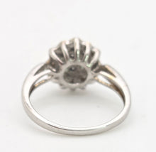 Load image into Gallery viewer, Vintage; 9ct White Gold 21 Natural Diamonds Geometric Set Ring
