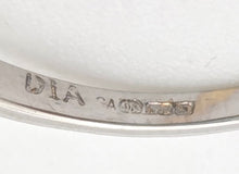 Load image into Gallery viewer, Vintage; 9ct White Gold 21 Natural Diamonds Geometric Set Ring
