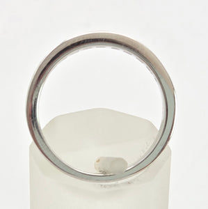 1988 Vintage: 18ct White Gold 12 Princess Cut Natural Sparkling Diamonds Half-Eternity/Stacker Ring