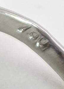 Vintage: 18ct White Gold Art Deco 12 Natural Diamonds {0.61ct} Navette Set  Ring