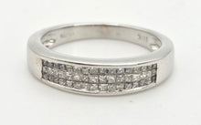Load image into Gallery viewer, 2031: Vintage: 18ct White Gold 48 Natural Diamonds Stacker/Half-Eternity Ring
