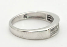 Load image into Gallery viewer, 2031: Vintage: 18ct White Gold 48 Natural Diamonds Stacker/Half-Eternity Ring
