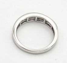 Load image into Gallery viewer, 2031: Vintage: 18ct White Gold 48 Natural Diamonds Stacker/Half-Eternity Ring
