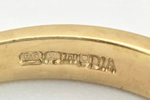 Load image into Gallery viewer, 2207: Vintage: Rare 18ct Gold Blue Zircons Diamonds Half-Eternity/Stacker Ring
