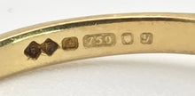 Load image into Gallery viewer, Vintage: 18ct Gold French Blue Sapphires Natural Diamonds (0.8ct) Ring- Exceptional
