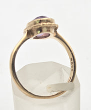 Load image into Gallery viewer, Vintage: 9ct Gold Bezel Set Lilac Amethyst Solitaire Ring- From 1972
