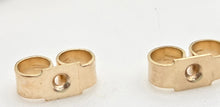 Cargar imagen en el visor de la galería, 2062 Vintage: 9ct Gold Mystic Topaz Natural Diamonds Stud Earrings
