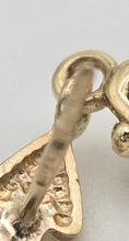 Load image into Gallery viewer, 2065: Vintage: 9ct Gold Pear-Cut Blue Sapphires &amp; Diamonds Drop/Dangle Stud Earrings
