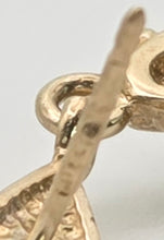 Load image into Gallery viewer, 2065: Vintage: 9ct Gold Pear-Cut Blue Sapphires &amp; Diamonds Drop/Dangle Stud Earrings

