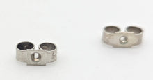 Load image into Gallery viewer, 2245 Vintage Silver Two Opals (5.6ct) 76 Natural Diamonds (0.77ct) Stud Earrings
