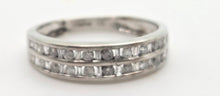 Cargar imagen en el visor de la galería, 2122 Vintage: 9ct White Gold 22 Natural Diamonds Tiered Stacker/ Dress Ring
