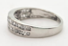 Cargar imagen en el visor de la galería, 2122 Vintage: 9ct White Gold 22 Natural Diamonds Tiered Stacker/ Dress Ring
