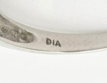 Cargar imagen en el visor de la galería, 2164 Vintage 9ct White Gold Rubies Natural Diamonds Stacker Ring
