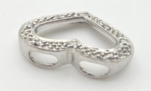 Load image into Gallery viewer, 2217 Vintage: Petite 9ct White Gold Heart-Shaped Diamonds Pendant
