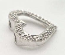 Load image into Gallery viewer, 2217 Vintage: Petite 9ct White Gold Heart-Shaped Diamonds Pendant
