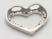 Load image into Gallery viewer, 2217 Vintage: Petite 9ct White Gold Heart-Shaped Diamonds Pendant
