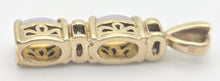 Load image into Gallery viewer, 2219: Vintage: 9ct Gold White Opals Natural Diamonds Pendulum Pendant
