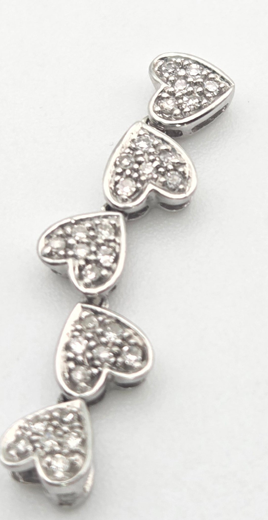 2239 Vintage; 9ct Gold Fancy Natural Diamond Pendant- Petite Sparkling