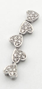2239 Vintage; 9ct Gold Fancy Natural Diamond Pendant- Petite Sparkling