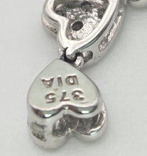 Load image into Gallery viewer, 2239 Vintage; 9ct Gold Fancy Natural Diamond Pendant- Petite Sparkling
