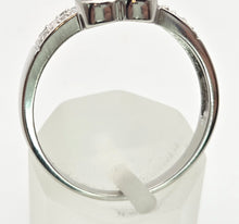 Load image into Gallery viewer, 2159 Vintage: 9ct White Gold natural Diamonds Heart- Shaped Dress Ring
