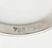 Load image into Gallery viewer, 2204 Vintage: 18ct White Gold Blue Sapphire Diamond Bypass Ring

