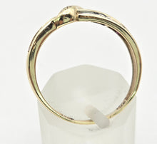 Load image into Gallery viewer, 2271 Vintage: 9ct Gold Rubies Natural Diamonds Crossover Dress/StackercRing
