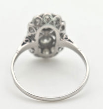 Cargar imagen en el visor de la galería, 1828 Art Deco 18ct White Gold  Diamonds (1.06ct) Panel Ring- Exceptional
