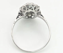 Cargar imagen en el visor de la galería, 1828 Art Deco 18ct White Gold  Diamonds (1.06ct) Panel Ring- Exceptional
