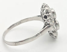 Cargar imagen en el visor de la galería, 1828 Art Deco 18ct White Gold  Diamonds (1.06ct) Panel Ring- Exceptional
