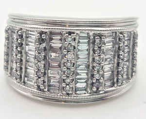 1870 18ct White Gold 87 Natural Sparkling  Diamonds (1.65ct) Statement ring