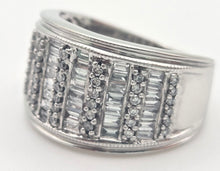 Cargar imagen en el visor de la galería, 1870 18ct White Gold 87 Natural Sparkling  Diamonds (1.65ct) Statement ring
