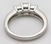 Load image into Gallery viewer, Vintage Platinum Square Set Natural Diamonds Trilogy Set Ring
