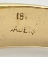 Cargar imagen en el visor de la galería, 2307 Vintage: 18ct Gold Emerald 24 Natural Diamonds (1ct) Ring
