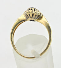 Load image into Gallery viewer, 18ct Gold Blue Sapphire 22 Natural Diamonds Diana Style Cluster Ring
