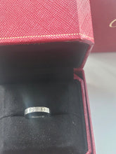 Cargar imagen en el visor de la galería, 2364: Vintage: Cartier 18ct White Gold Love Ring Size 51 - Original Box
